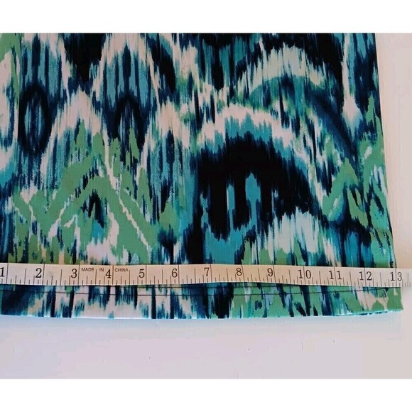Valerie Stevens Wide Leg Loose Pants Size XL Blue/Green Large Abstract Print - Picture 8 of 8